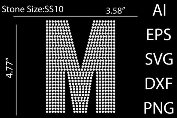 Letters Rhinestone Templates Design - Download Now