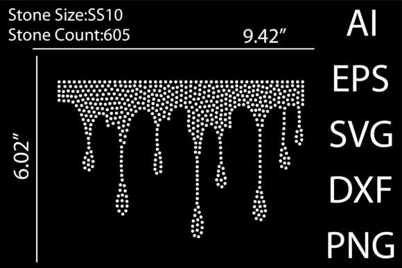 Splatter Rhinestone Templates Design - Download Now