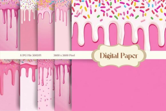 Ice Cream Drip Background Wallpaper - Download Now