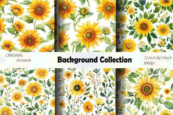 Sunflower Background Wallpaper Seamless - Download Now