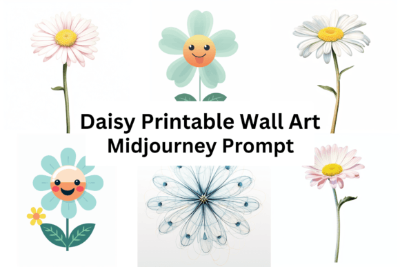 Download Ai Prompt for Daisy Printable Wall Art - Art Collection