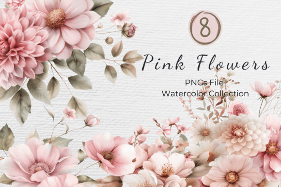 Download Blush Pink Floral Watercolor Clipart - Blush Collection