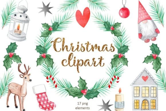 Download Christmas Watercolor Clipart - Art Collection