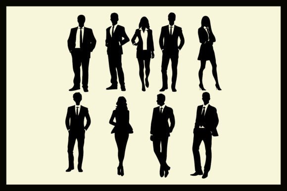 Download Corporate People Silhouettes Clipart - Art Collection
