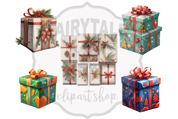 Download Christmas Giftbox Clipart, 20 PNG - Art Collection